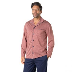 Eminence Pyjama long ouvert homme Mercerisé multicolore en coton