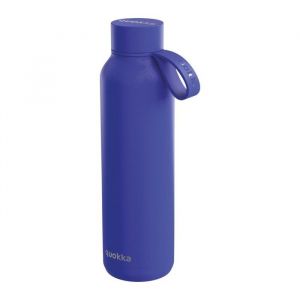 Quokka Bouteille Isotherme 630ml Collection Solid avec Sangle Bleu nuit