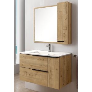 Meuble de salle de bain Reign Roble - Chêne - 8L80xP45xH48cm