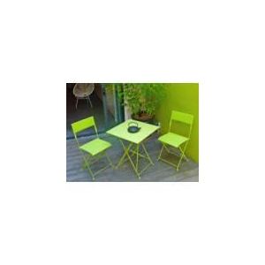 Image de Table de jardin pliante Mezzo avec 2 chaises