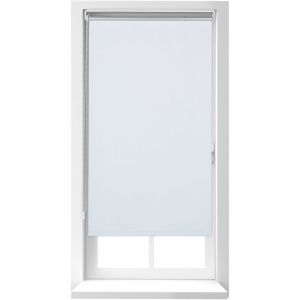Relaxdays Store Enrouleur sans perçage, à Clipser, chaînette latérale, 80x220 cm, Largeur du Tissu 76 cm, Blanc