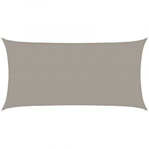 VidaXL Voile d'ombrage 160 g/m² rectangulaire gris clair 2,5x5 m pehd