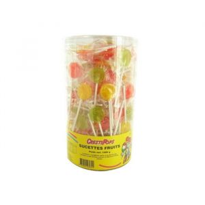 Sucettes plate fruits CRESTI POPS 1 kg