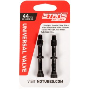 Notubes Universal Valve Tubeless Presta Aluminium 44mm, black Valves & Accessoires