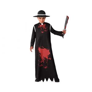 AC-Déco Déguisement pour enfant - 5 à 6 ans - Curé sanglant - Livraison gratuite - Noir