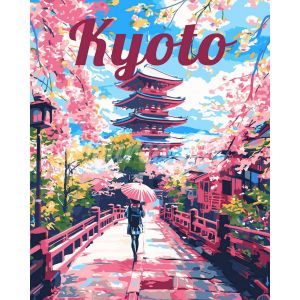 Peinture &agrave; num&eacute;ros voyage kyoto