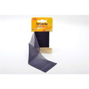 Kleiber 40 x 6 cm Ruban &eacute;lastique thermocollant r&eacute;paration v&ecirc;tements, Bleu fonc&eacute;/Bleu Marine