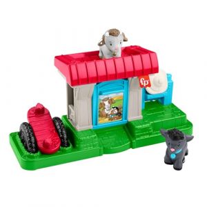 Mattel Fisher Price Coffret pour tout-petits La Chèvrerie des Little People avec 2 figurines et un accessoire, à partir de 1 an, HWR85