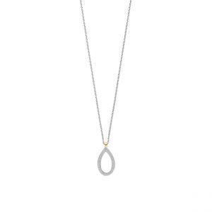 Ti sento Collier Femme - 34110ZY-42 Argent 925/1000 Dor&eacute;