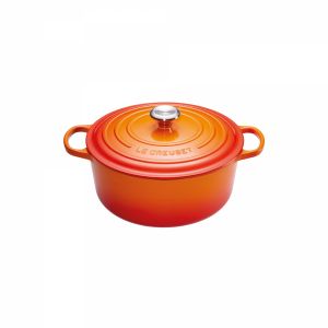 Le Creuset Cocotte Signature en fonte émaillée ronde 18 cm orange Volcanique