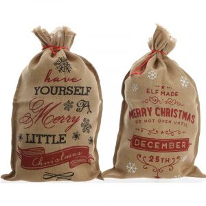 Kaemingk Sac cadeau assorti H 80 cm