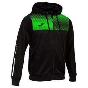 Joma Eco Supernova Veste à Capuche, Noir/Vert Fluo, 10-11 años Homme