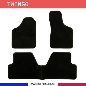 Renault Tapis de voiture - Sur Mesure pour twingo (1993 - 2007) - 3 pièces - Tapis de sol antidérapant pour automobile