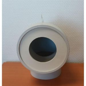 Image de Siamp Pipe courte coud&eacute;e &agrave; 90&deg; - &Oslash; 100 mm - sans prise d'a&eacute;ration - Male