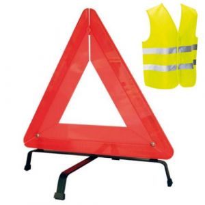 Image de Carpoint Triangle De Pré-Signalisation - Kit Sécurité Routière