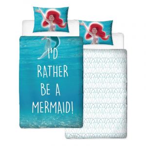 Character World Parure de lit La Petite Sirène I'd Rather Be a Mermaid - Single