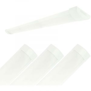 Image de Eclairage design Lot de 4 Réglettes LED Extra-plate LINE 60 cm - 16W Blanc Naturel 4000K IP40 Intérieur. Tube LED T8 Intégré