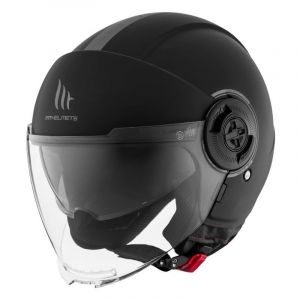 Casque jet MT Helmets Viale SV uni noir mat ECE 22.06- S