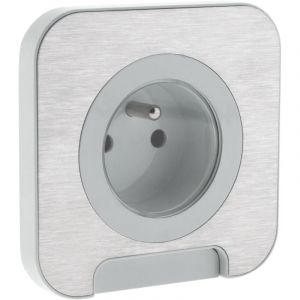 ProTec Prise &eacute;tanche Cover IP44 16A - m&eacute;tal bross&eacute;