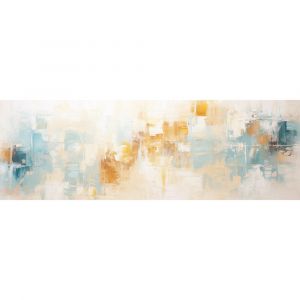 Ceanothe Tableau sur toile art moderne coloré 45x135 cm