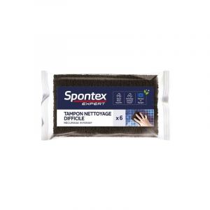 Spontex expert Tampon nettoyage difficile x 6