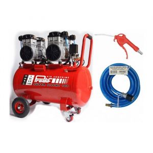 Prodif Compresseur silencieux 100L 3CV Super Silent 100 + tuyau 5m + souffeltte