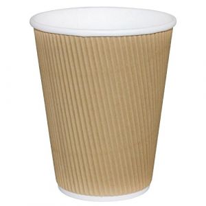 Image de Fiesta Gp443 pour plats Kraft Tasses à café, ripple murale, 8 g (lot de 25)