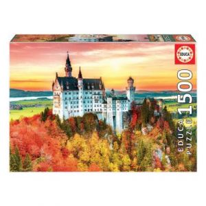 Image de Educa Puzzle 1500 pièces : L'automne à Neuschwanstein