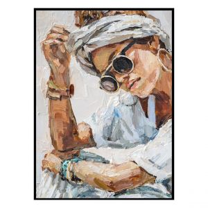 Toile imprimée Bianca 50x70cm Femme Effet Peinture