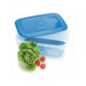 GIOSTYLE Conteneur herm&eacute;tique rectangulaire Lt6 Cong Azzurro Conteneur Alimentaire