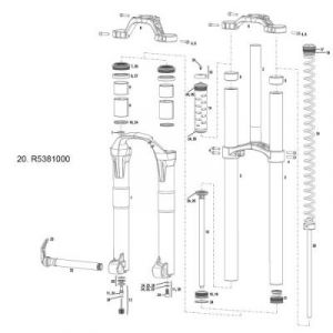Rockshox Ressort de tige boxxer race rc team r2c2 10-15 fourche 11-15 (35 mm)