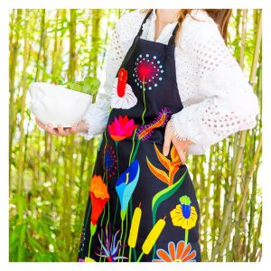 Tablier noir polyester 85 x 69 x 1 cm