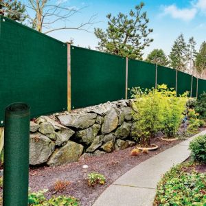 ProBache Brise vue renforcé 1 x 10 M vert 220 GR/M² luxe pro