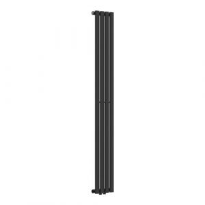 Radiateur &agrave; panneau plat Nore 438 W acier 160 x 24 cm noir [neu.haus]