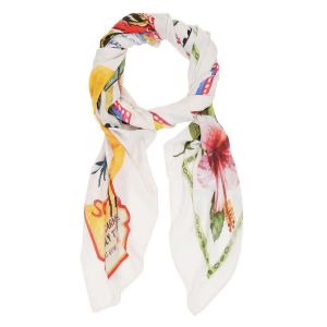Desigual Foulard rectangle femme Paradise