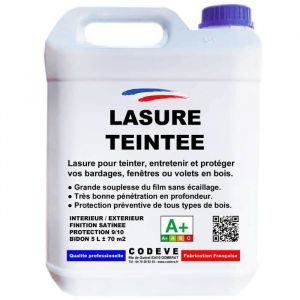 Lasure Teintee - 5 L - Codeve Bois - Ch&ecirc;ne dor&eacute;