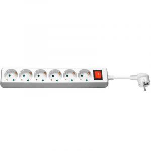 MicroConnect Multiprise 6 prises avec interrupteur 3m blanc