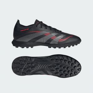 Adidas Mixte Predator League Turf Football Boots Chaussures, Core Black/Grey Four/Lucid Red, 38 EU
