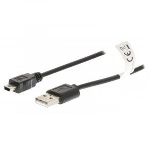 Valueline VLCT60300B30 - Câble USB 2.0 AM - M5PM A mâle - Mini 5 broches mâle 3.00 m Noir