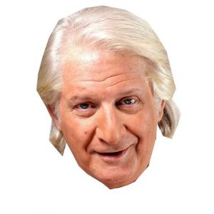 IMPRESSION DIRECT Masque en carton 2D Patrick SEBASTIEN - Humoriste - Taille A4
