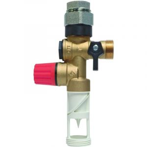 SOMATHERM FOR YOU - Groupe de Double Sécurité en Inox Orientable avec Raccord Diélectrique - Idéal pour la Protection Contre l'Eau Agressive - Garantissant Durabilité et Performance