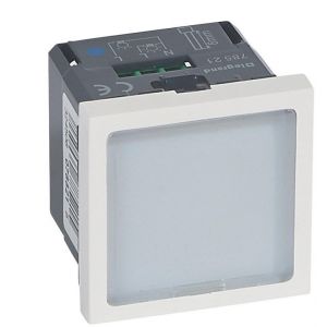 Legrand Signalétique lumineuse à LEDs bleues 2 modules - Mosaic - Blanc - 078521
