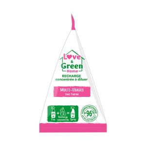 Love & Green Recharge concentrée à diluer pour nettoyant multi-usages 75ml - Blanc