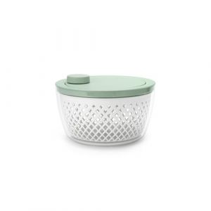 Brabantia Essoreuse TASTY+ avec bol de service et passoire | Essoreuse à salade et fruits rouges avec base antidérapante | Plastique durable, recyclable et compatible lave-vaisselle | Jade Green