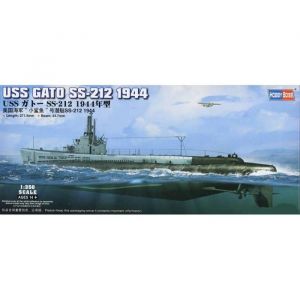 HobbyBoss Hobbyboss HBB83524 1:350-USS Gato SS-212 1944 Maquette de Couleur moulée