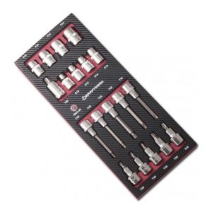 Kraftwerk Coq. EVA3 de 19 douilles-embouts TX 1/2 4903-05