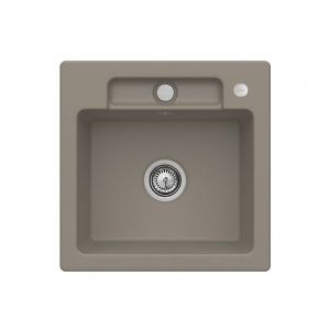 Villeroy & Boch Evier 1 bac Siluet 50 S, timber ceramicplus, sans systeme de vidage