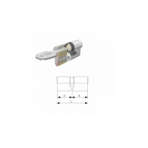 Tesa Cylindre sécurité T60 /30x30 laiton