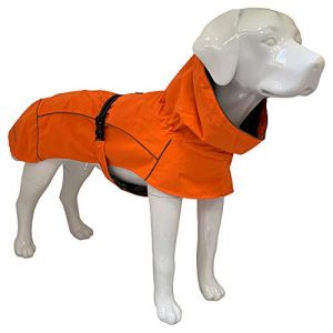 Croci Hiking Manteau imperméable pour Chien, Makalu, Doublure thermorégulante, Couleur Orange, Taille 70 cm – 384 g