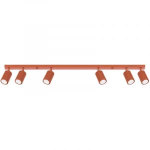 Sollux - Plafonnier Karbon aluminium 6xGU10 117cm